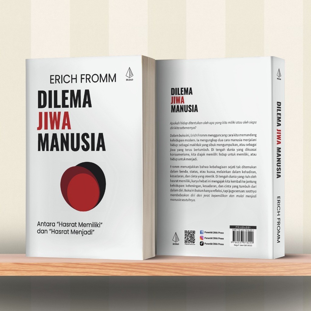 Buku Dilema Jiwa Manusia Antara “Hasrat Memiliki” dan “Hasrat Menjadi” - Erich Fromm