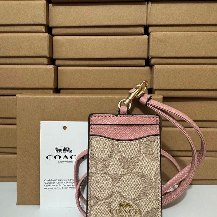 

CÖACH Lanyard CÖACH Lanyard Gantungan Kartu Kerja ID Card Pemegang kartu FULLSET - Lightpink