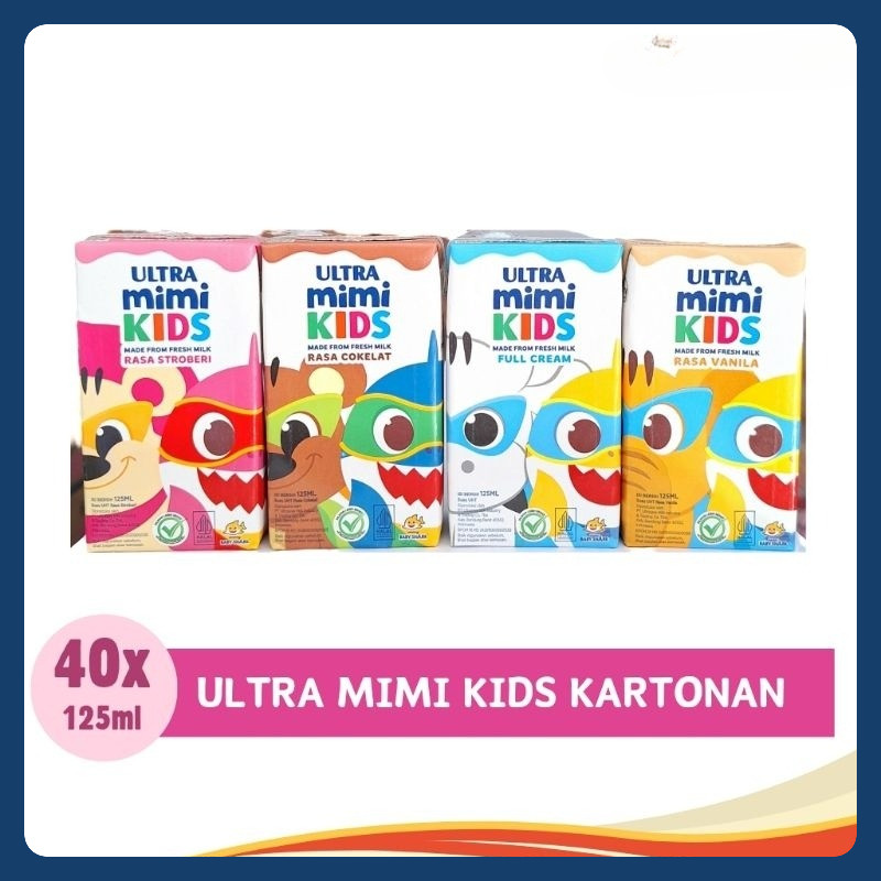 

Susu Ultra Mimi Kids 125ml - 1 Dus Isi 40 Pcs