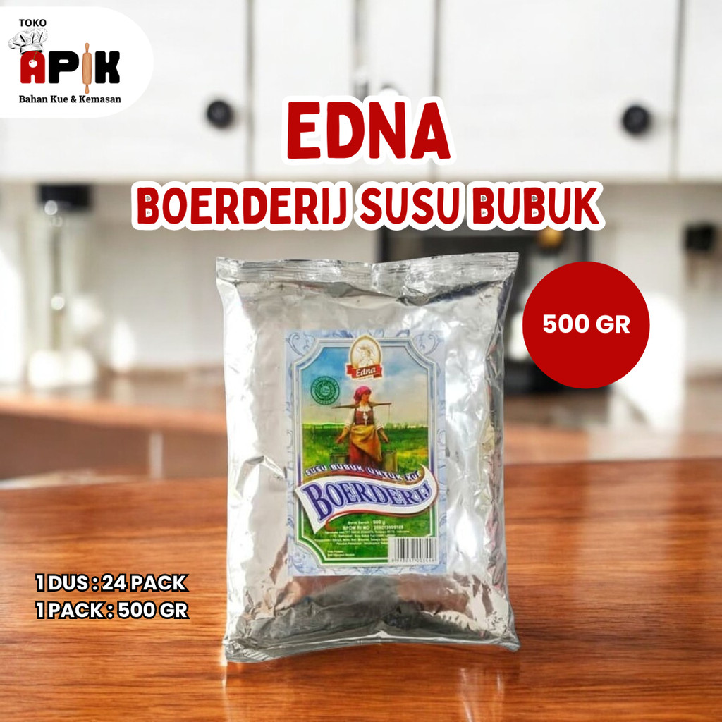 

Edna Boerderij Susu Bubuk 500gr / Milk Powder / Full Cream / Untuk Kue