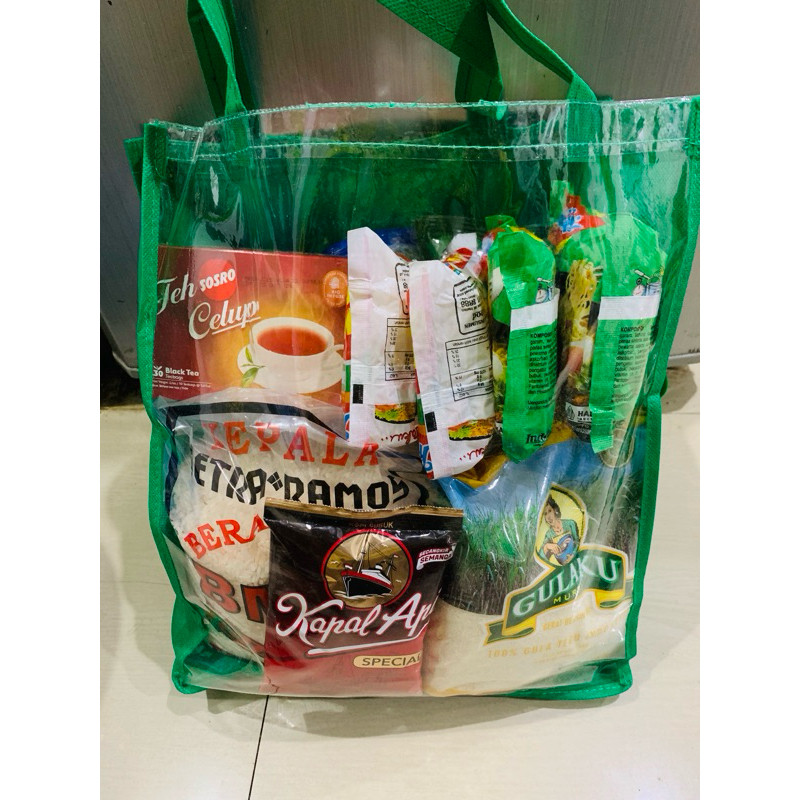 

TERLARIS Paket sembako beras 3 liter kumplit