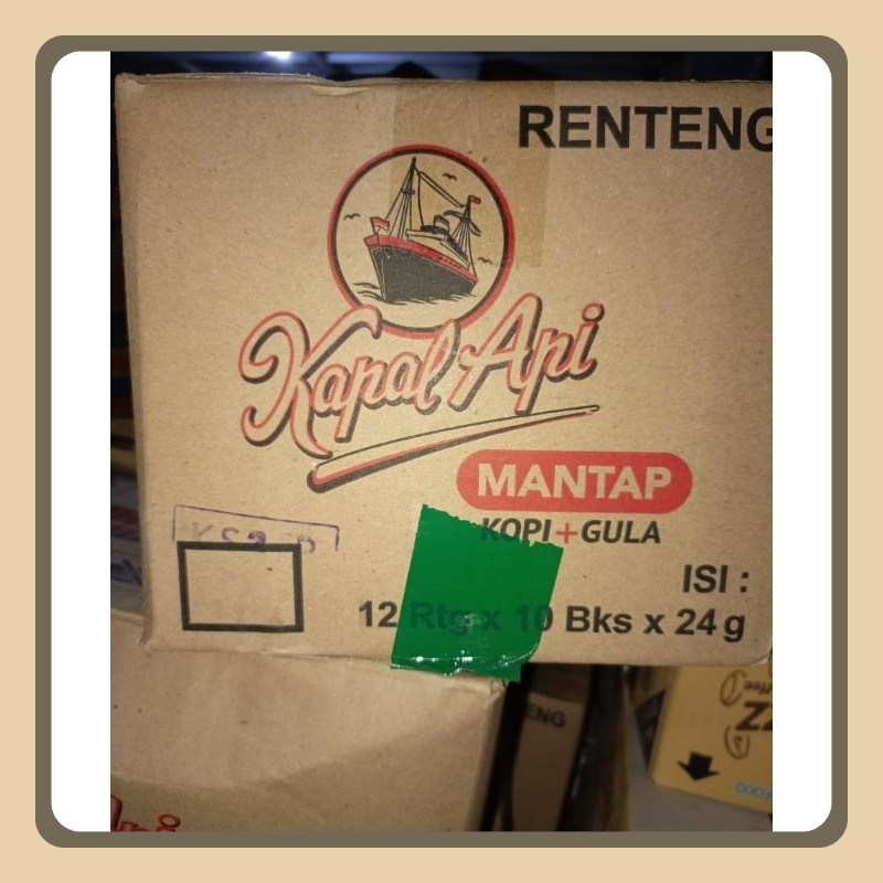 

Kapal Api Mantap kopi + gula 1 karton