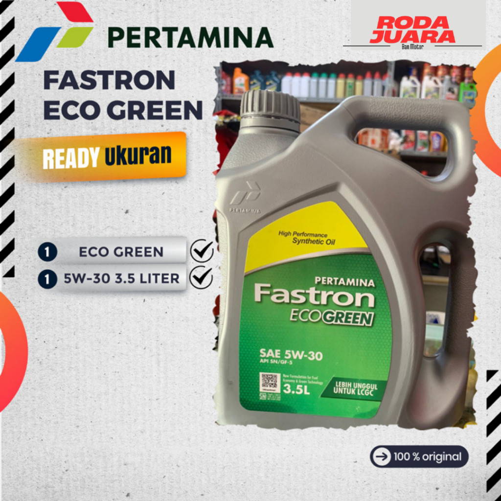 OLI MESIN PERTAMINA FASTRON Eco Green OLI MOBIL LCGC SAE 5W-30 3,5L AYLA CALYA SIGRA Brio