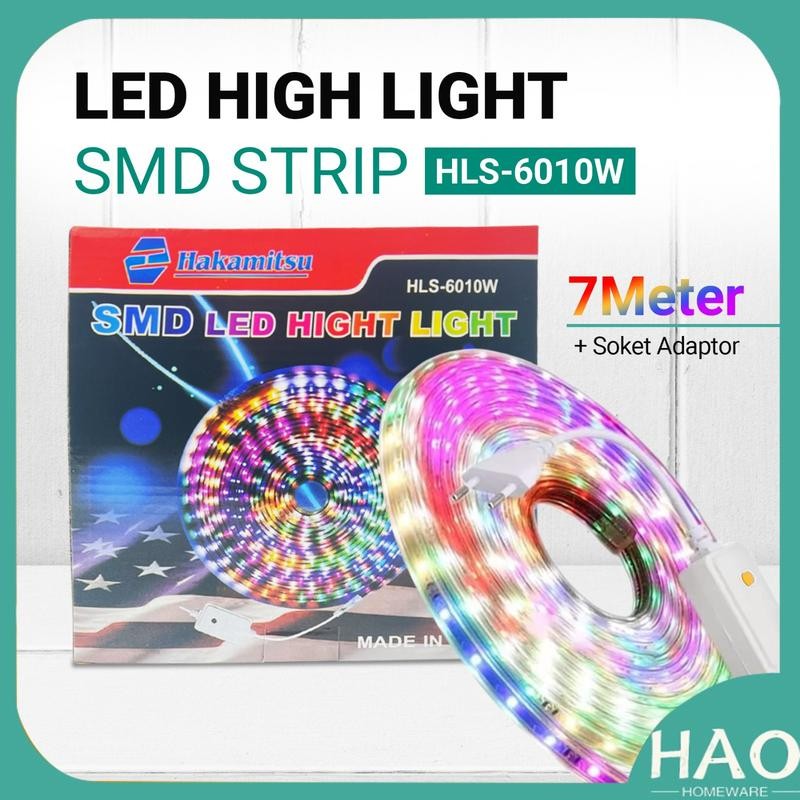 

[HAO] LAMPU LED STRIP SELANG 2835 7Meter / 220V OUTDOOR RGB / LED STRIP WARNA-WARNI