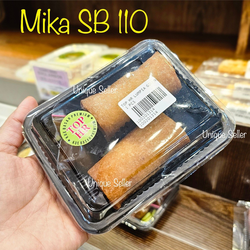 [isi50] Mika SB 110 Uk 12x9x4 cm / Mika Kue SB110 / Mika Kue Kotak Kecil / Mika Brownies Mini / Mika