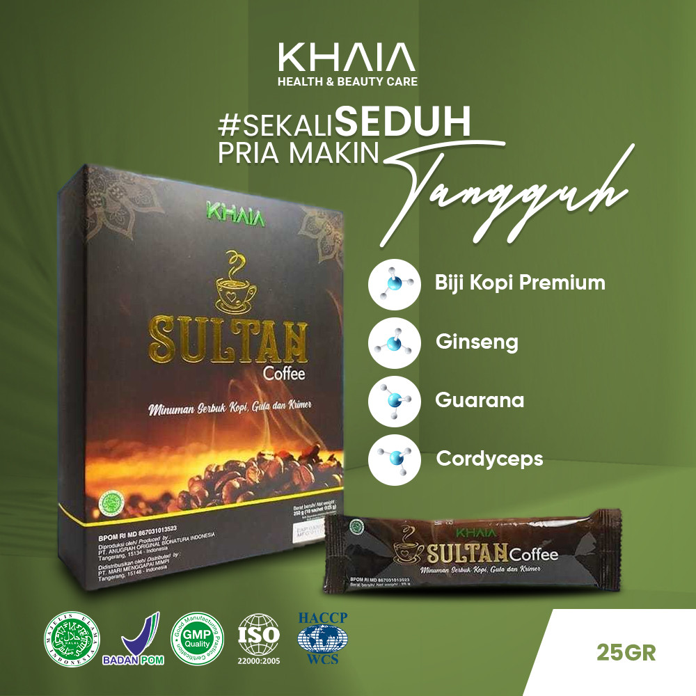 

Kopi Ginseng Herbal Sultan Coffee Khaia Stamina Pria Dewasa Perkasa Kuat Tahan Lama pembesar