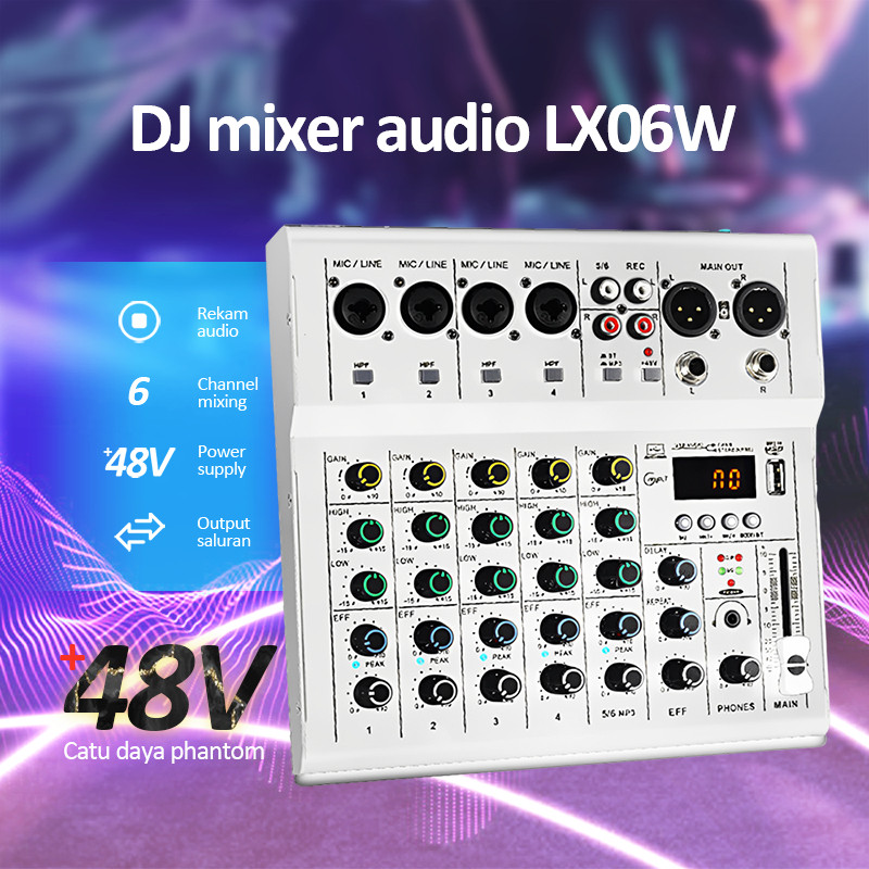 Bonkyo Mixer 4 chanel /mixer audio/mixer 4 chanel termurah /mixer mini/ Amplifier Bluetooth Mini mix