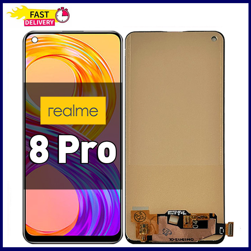Original LCD Realme 8 pro Asli ori Fullset non finger