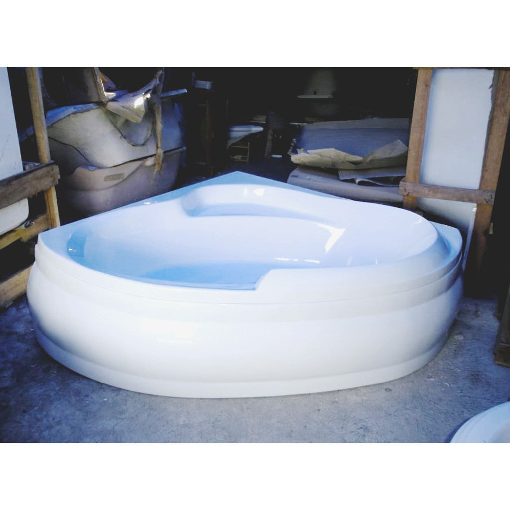 Paket Bathtub Sudut Corner Stella Acrylic 122 + Jacuzzi
