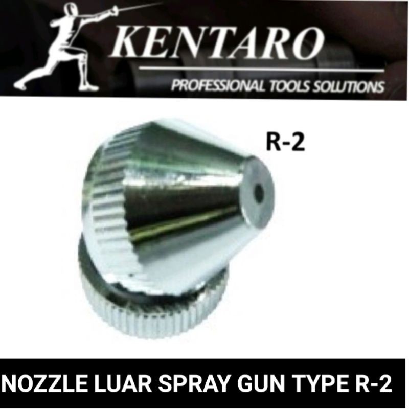 NOZZLE SPRAY GUN LUAR +RING TYPE R-2 KENTARO JAPAN QUALITYHALA