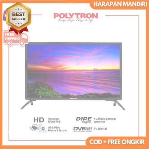 POLYTRON DIGITAL TV / TELEVISI LED PLD 32V1753 32 INCH BR2
