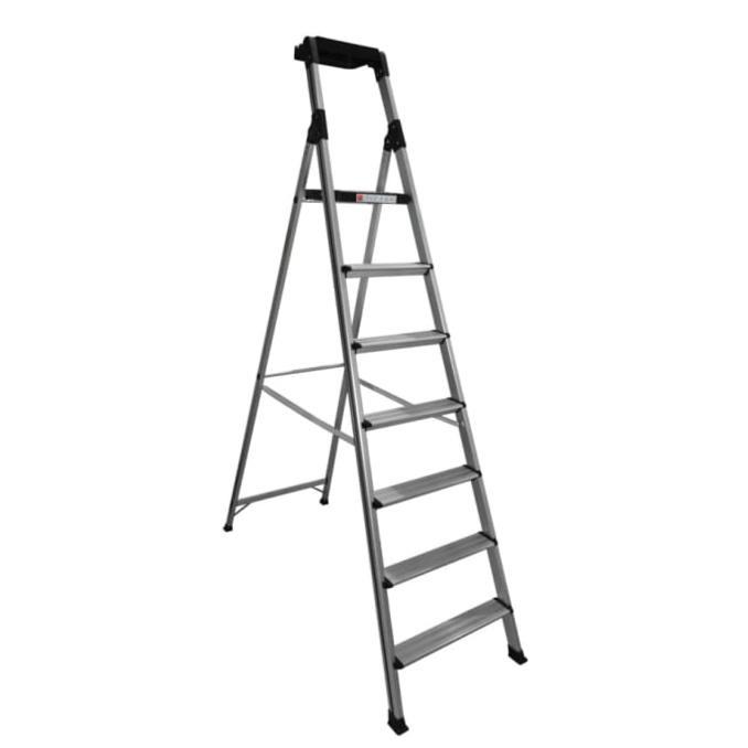 Tangga Aluminium 2.3 Meter KRISBOW 7 Step Tangga Serbaguna W/ Handle