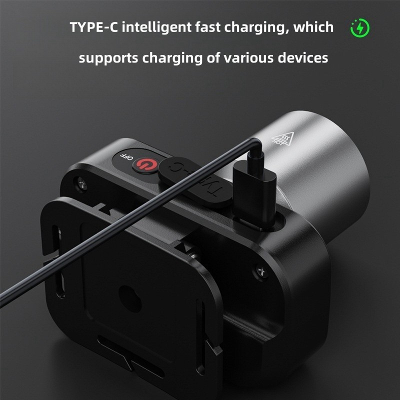 [Cod] 1000Lumen Zoom Headlamp Usb-C Rechargeable Outdoor Camping Fishing Running Waterproof Headlamp