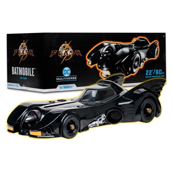 Limited Edition MCFARLANE BATMOBILE 1989 BATMAN 89 1/12 MICHAEL KEATON THE FLASH MOVIE - Stok terbat