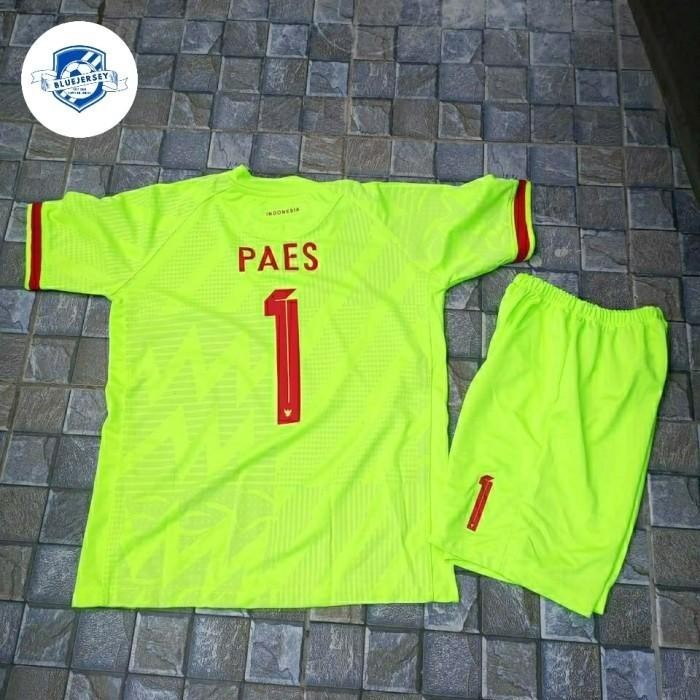JERSEY BAJU BOLA TIMNAS INDONESIA GK KIPER HIJAU KIDS ANAK 2024 + NAMESET NEW