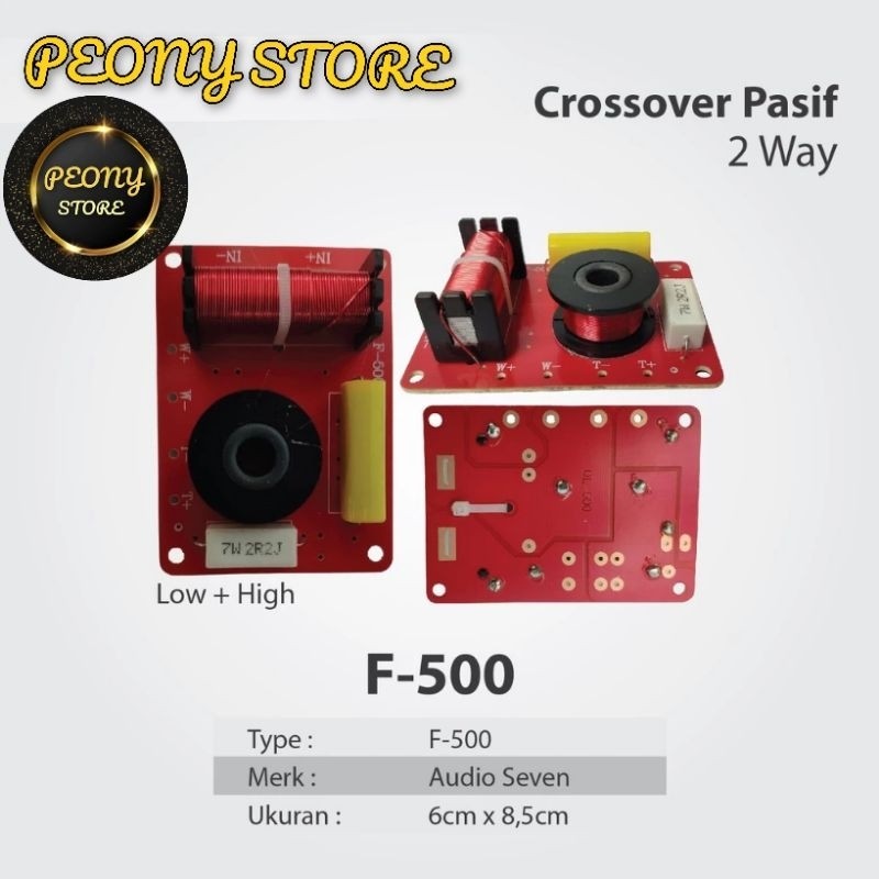 Crossover pasif 2 way F 500 Import high qualified Audio sevenCO