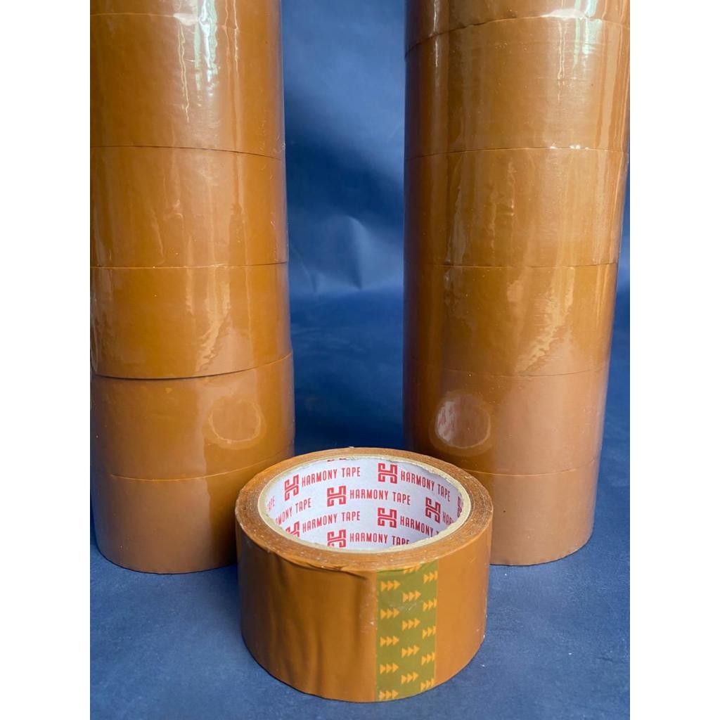 

Lakban Packing Coklat Bening 45mm x 100Yard – 1 KARDUS ISI 72 Roll