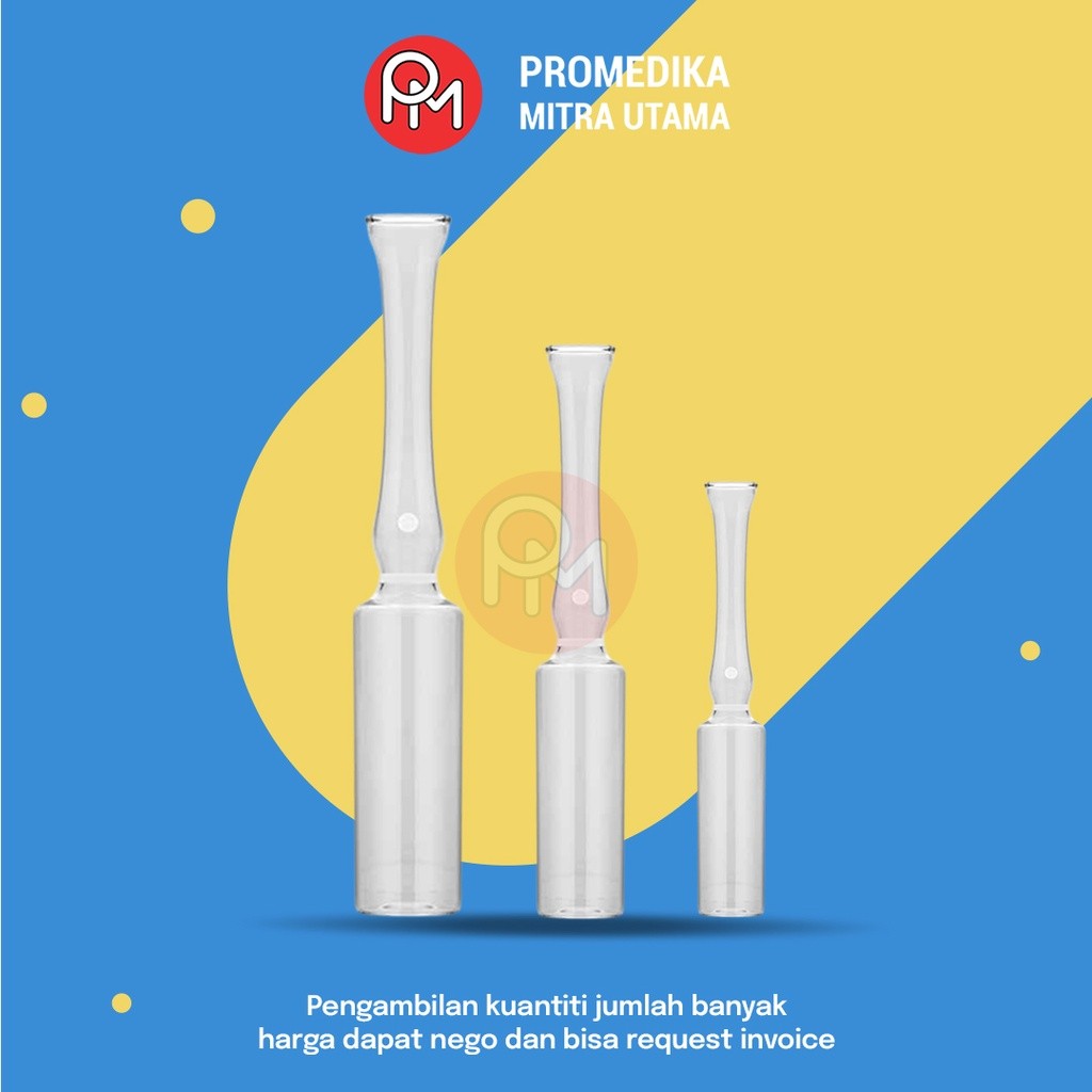 Ampul Kaca Transprant Ampul Botol