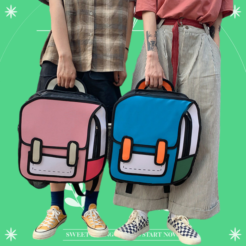 KIKKI SHOP Chicbags-[READY]Tas Cartoon 3D Tas 3 Dimensi Dewasa Ransel Kartun 3d Untuk Anak Ransel Ka