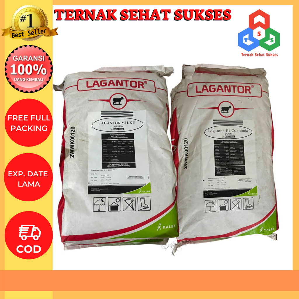 LAGANTOR F1 CUSTOMIX 25 Kg | LAGANTOR MILKU 25 Kg - Premix untuk Sapi Kambing TSS1