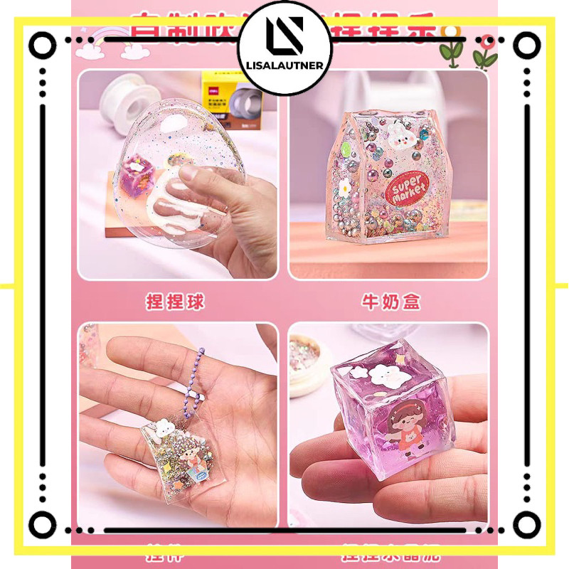 balon tiup bening / balon tiup gambar / balon tiup mainan anak / balon isi manik