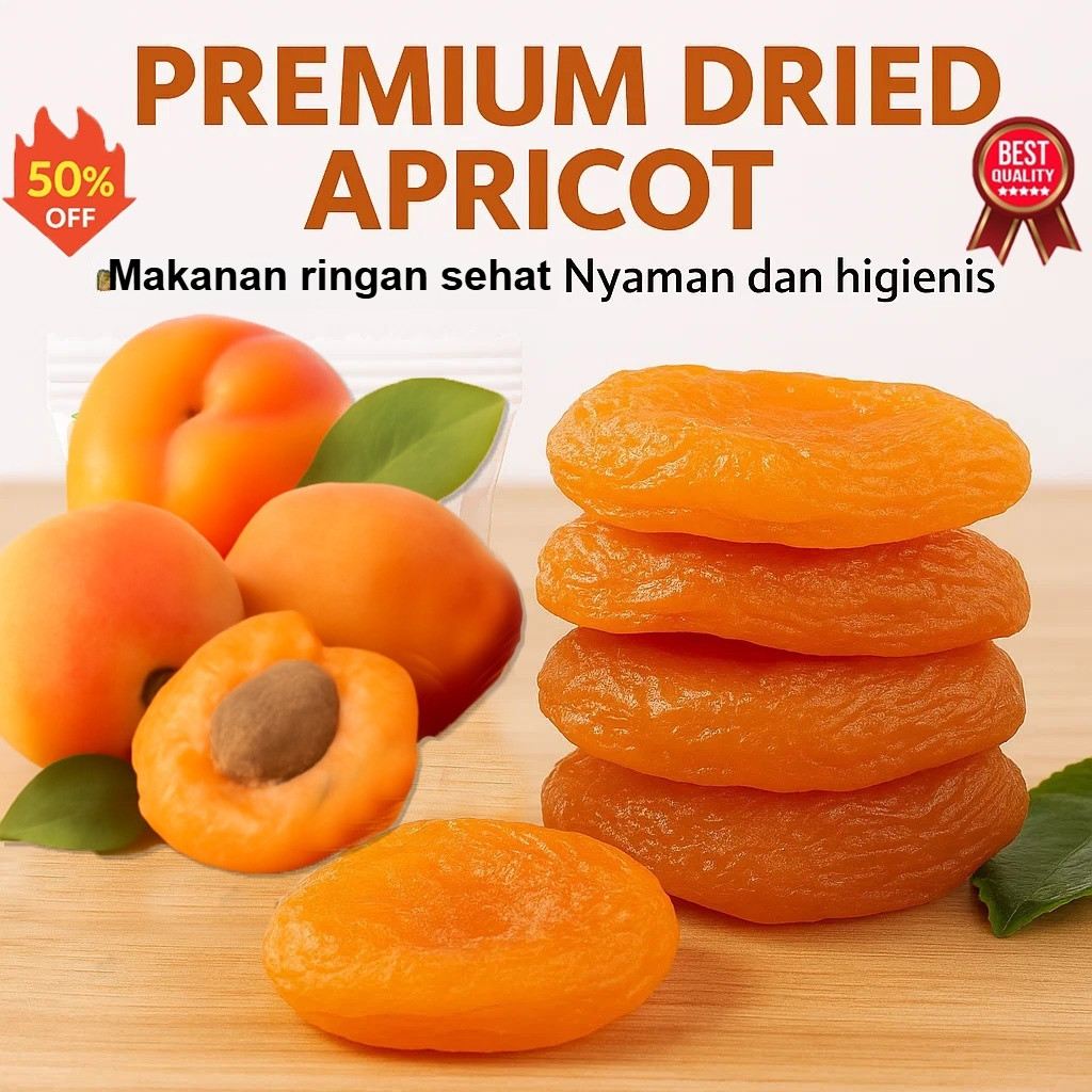

⭐Beli 1 Gratis 1⭐Aprikot Kering 250 gram / Dried Apricot Premium Organic Paradise/Aprikot Merah Kering Aprikot Merah Tanpa Biji/Aprikot Kering Asli Tulen/Aprikot Kering Lembut Dan Lazat/Tiada Bahan Tambahan Aprikot Kering Berkualiti Tinggi