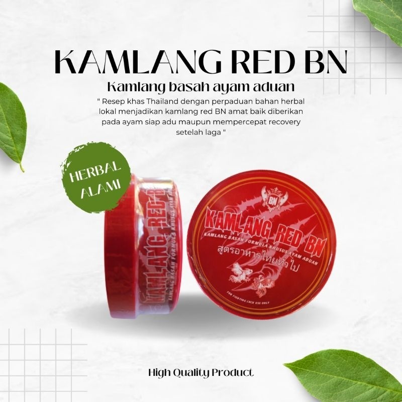 Booster Ayam Bangkok Perkasa KAMLANG BASAH RED BN aduan siap tarung adu tenaga stamina juara obat lu