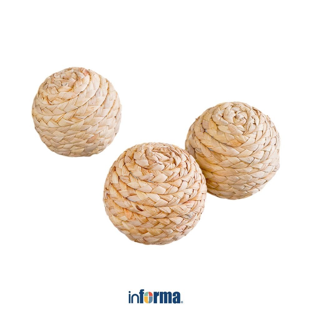 Informa 10 cm Set 3 Pcs Isian Vas Rotan Vase Wadah Tempat Bunga Home Deco Dekorasi Ruangan Aesthetic