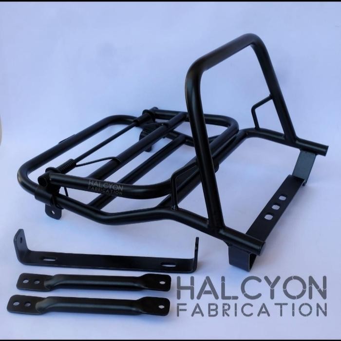 HALCYON backrack/rak belakang vespa px black coating