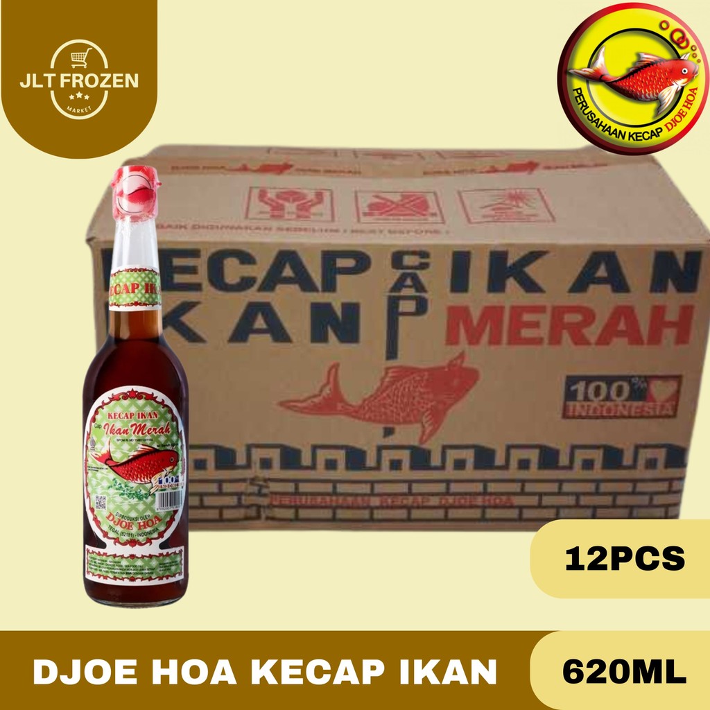 

Djoe Hoa Kecap Ikan / Kecap Sari Ikan / Cap Ikan Merah / Pouch / Kecap Ikan Jadul / 630ml 1 Carton / 12 Pcs