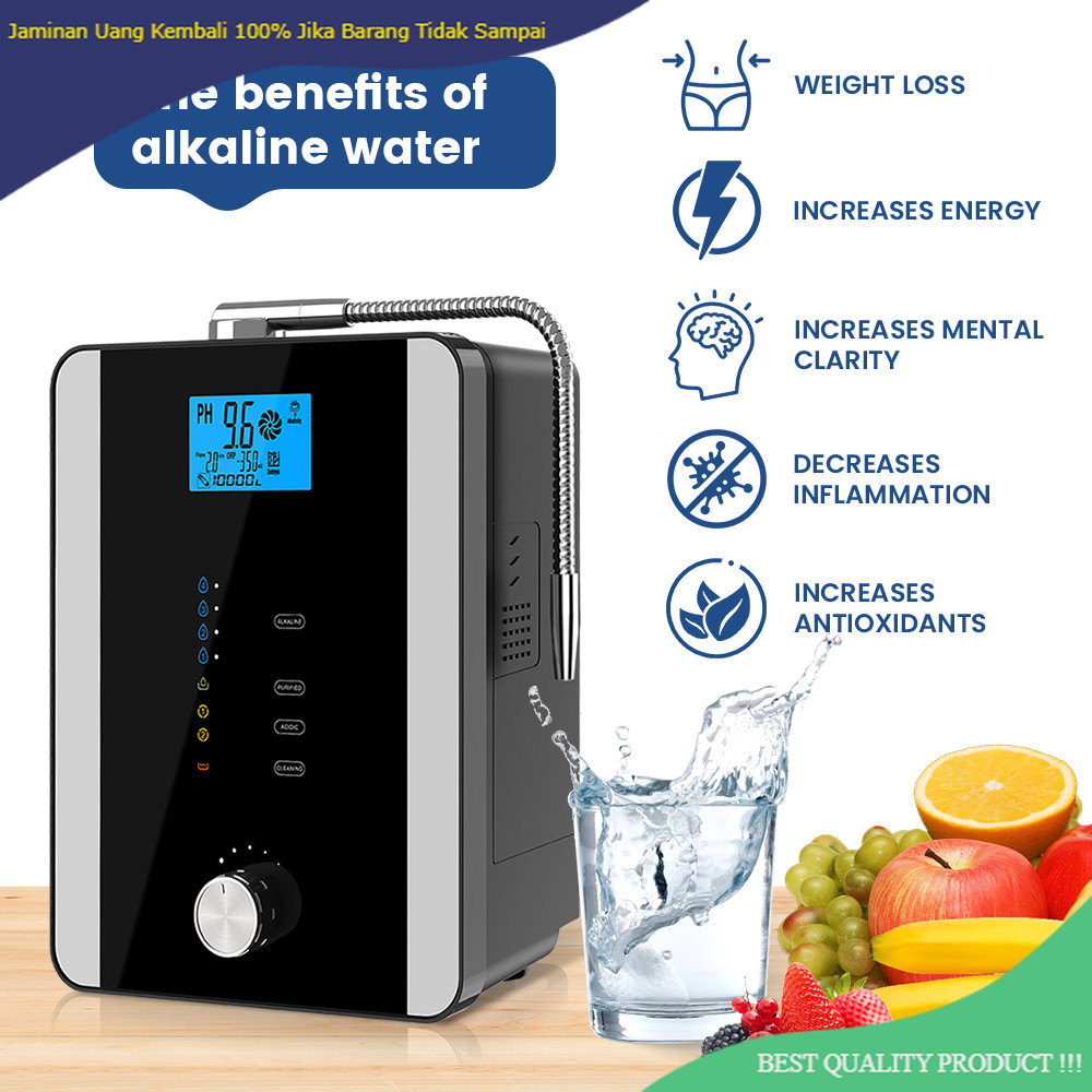 CAWOLO Alkaline Water Ionizer Machine PH Water Device Alkaline Water Dispenser 11 Plates Platinum Co