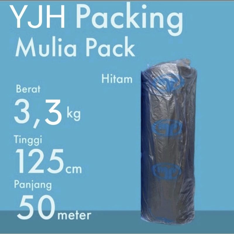 

KAYDEN STORE BubbleWrap Hitam Putih 3kg Bubble Wrap Mulia Pack 125cm x 50m MP Plastik Bubblewarp Bungkus Biru