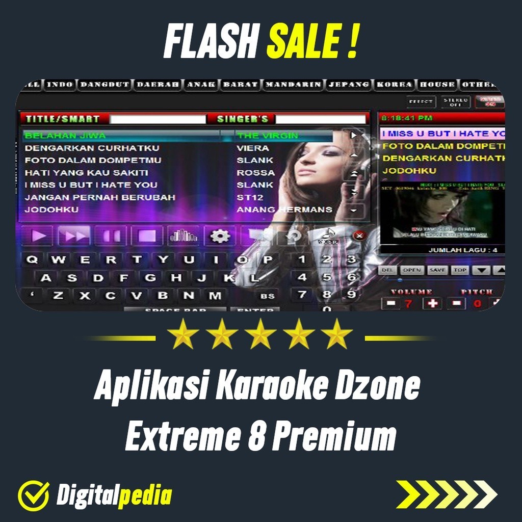 Aplikasi Karaoke Dzone Extreme 8 Premium Lifetime Pro Full Version Terbaru