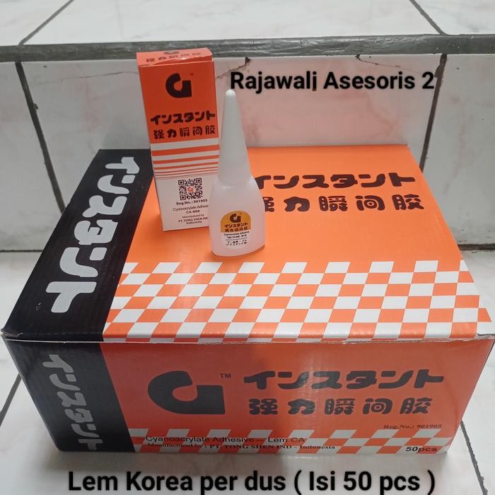 

LEM G KOREA ASLI Original Lem Super Jepang Per Dus ( 50 pcs )
