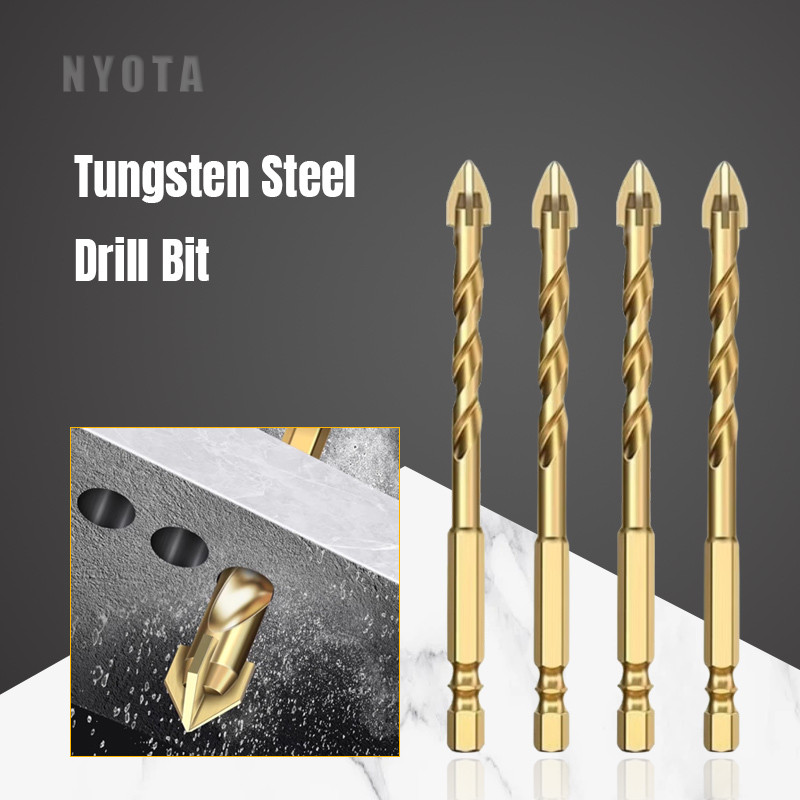 Nyota Mata Bor Baja Tungsten Mata Bor Ubin Keramik Beton Mata Bor Silang Kekerasan Tinggi