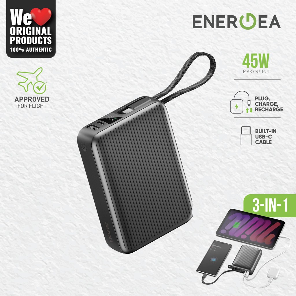 Energea Powerbank 20000 mAh Fast Charging PD45W Integra Ultra 45