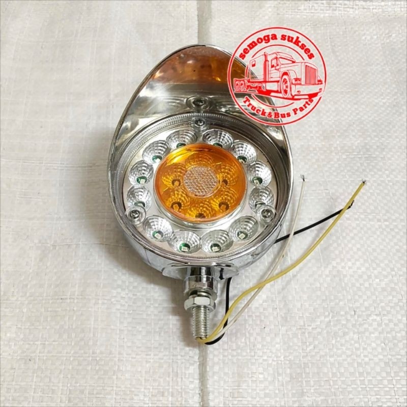 Lampu Kabut Lampu Sorot Foglamp Fog Lamp Lampu Baja Laser 5 Inch LED 24V 24 Volt Yellow Kuning