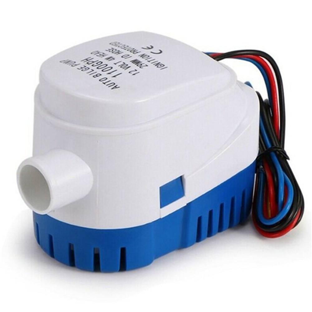 DC 12V 24V Automatic Bilge Pump 1100GPH Small Boat Bilge Pump Automatic Submersible Boat Bilge Water