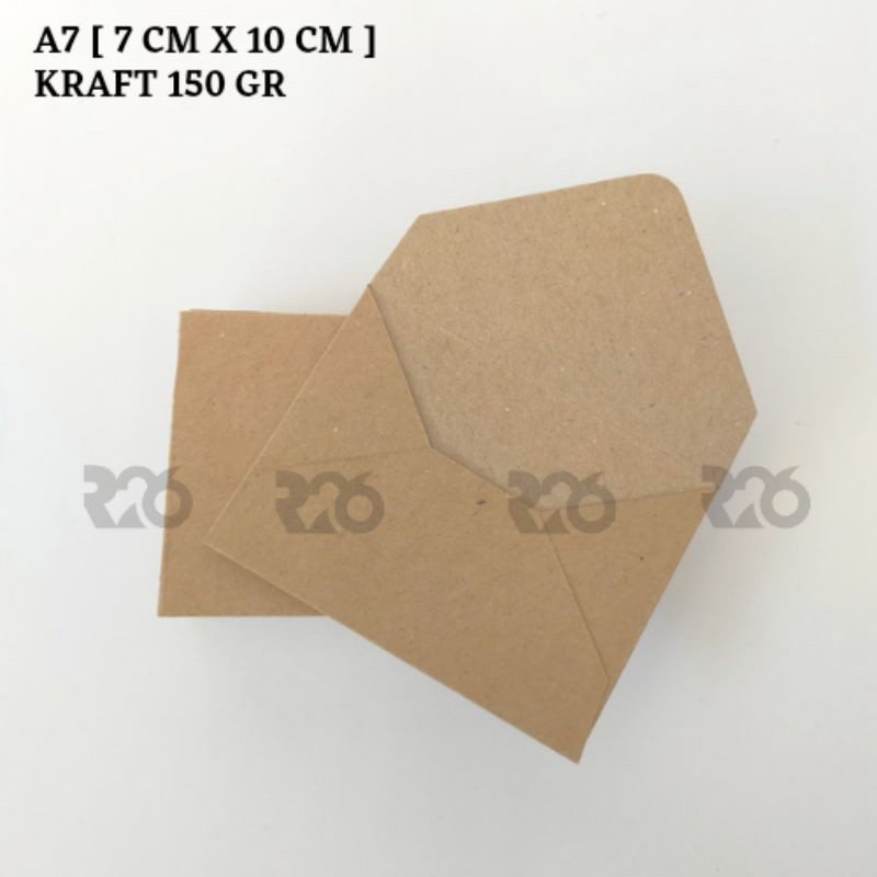 

A7 amplop vintage kraft coklat 150 gr | amplop ukuran 7x10 cm | a7 amplop murah aesthetic