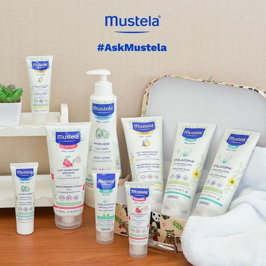 MUSTELA Hydrabebe Facial Cream 40 ml - Krim Wajah Bayi | Body Lotion | Shampoo & Sabun | Barrier Cre