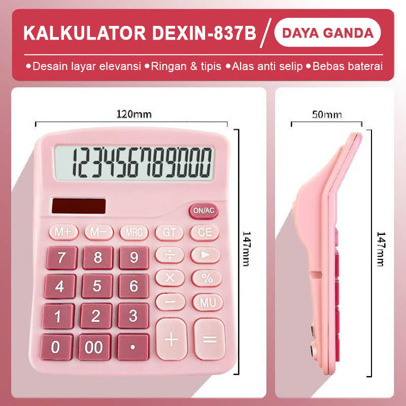 

Kalkulator Makaron Solar Energy 12 Digit - Kalkulator Dagang Warna Lucu, Desain Unik Stylish, Kalkulator Check Hitung Cepat, Cocok untuk Toko, Kantor & Kasir