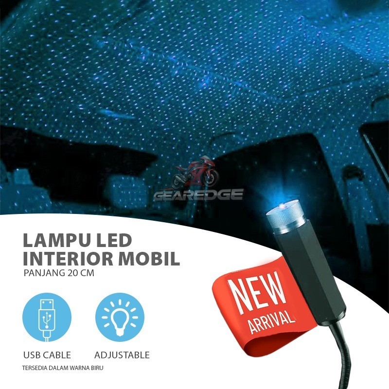 Lampu LED Atap interior Mobil / Lampu Bintang Atap Mobil USB Star Sky Lamp