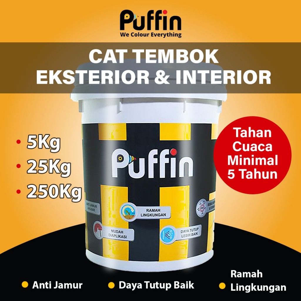 Puffin Paint Cat Tembok Exterior Puffin Plus Isi 25 Kg