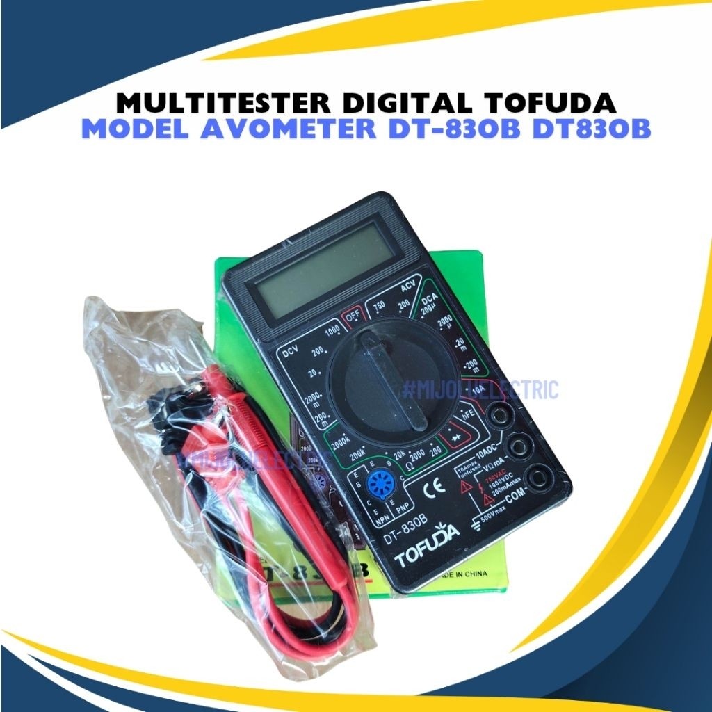 MULTITESTER DIGITAL TOFUDA MODEL AVOMETER DT-830B DT830B //MULTITESTER DIGITAL AVOMETER DT-830B DT83