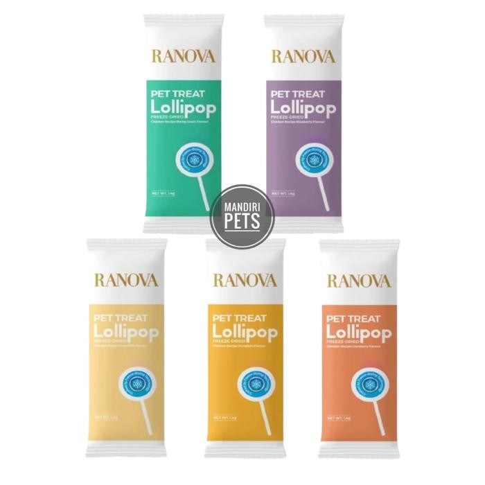 

Ranova Freeze Dried Lollipop Cat Treats - Snack Cemilan Kucing - Goat Milk