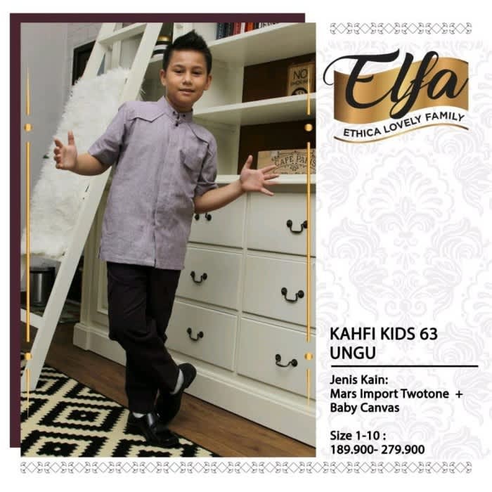 ETHICA KOKO ANAK KAHFI KIDS 63 UNGU