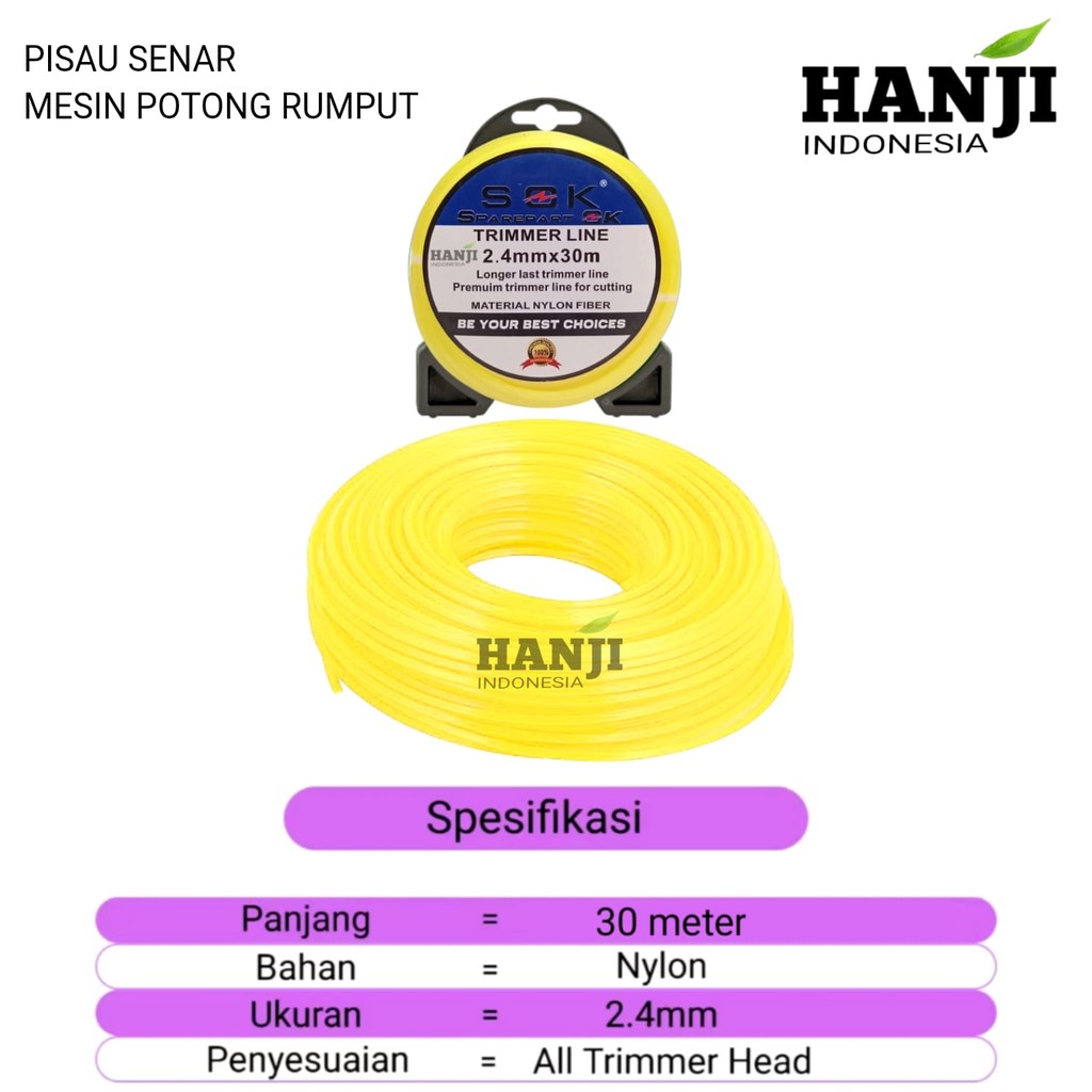 Pisau senar potong rumput tali senar potong rumput Pisau senar potong rumput 30 MTR