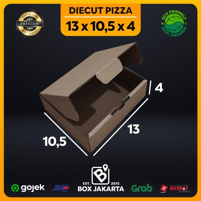 

KARDUS uk 13x10,5x4 CM Diecut Pizza Corrugated Packaging Box