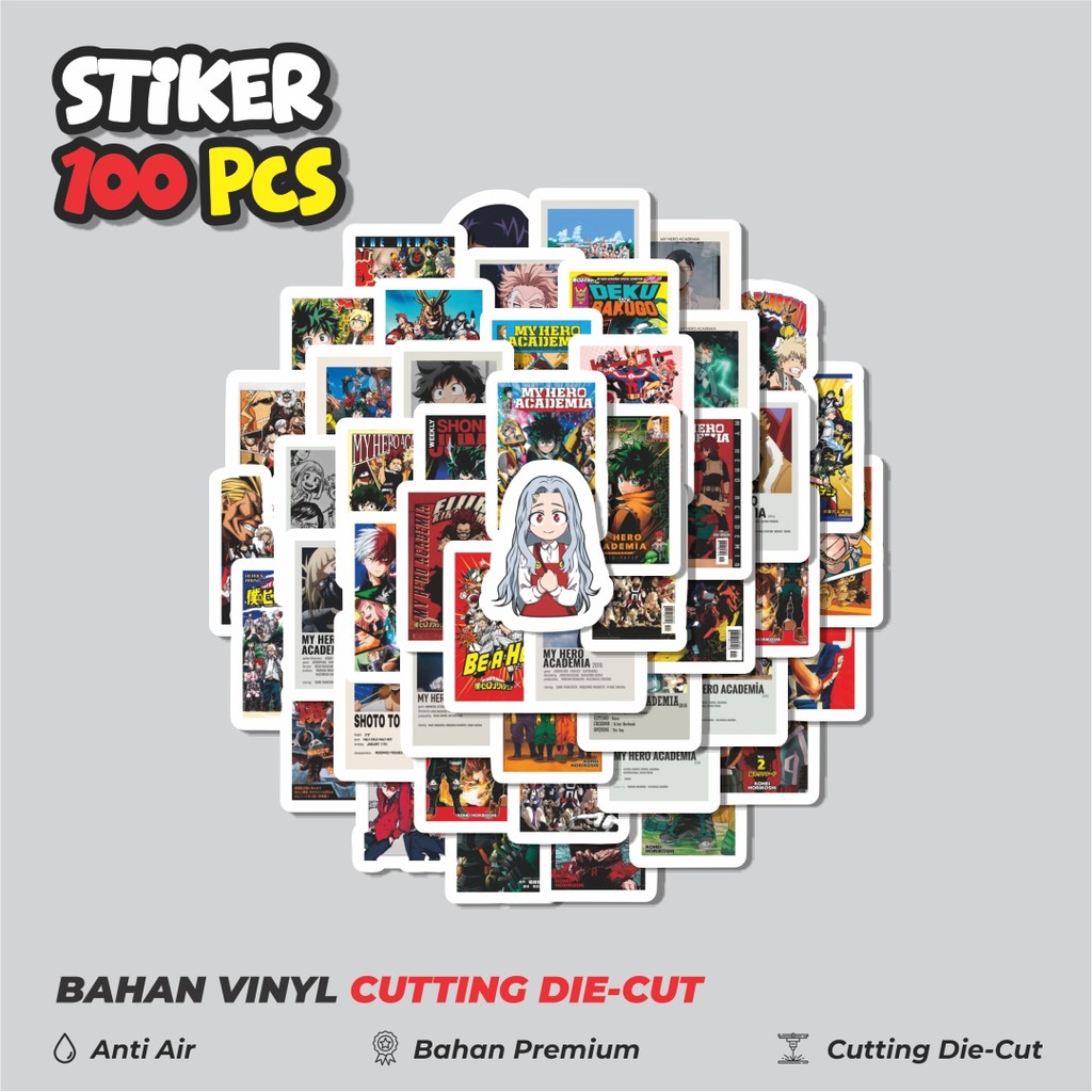 

Terbaru! 50 pcs Stiker Poster Desain Anime Jepang My Hero Academia Dekorasi Lucu Kreatif untuk Notebook, Skateboard, HP