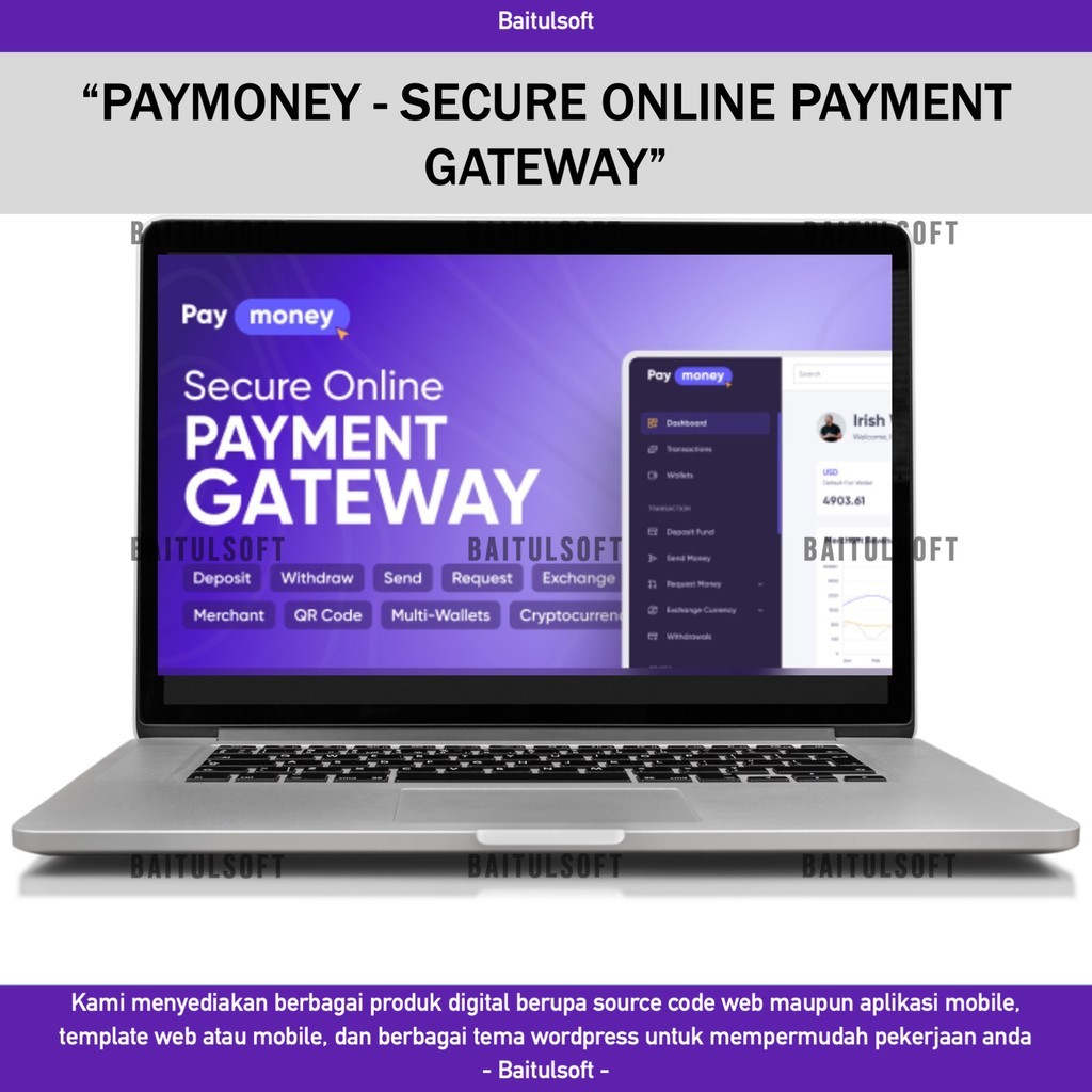 SOURCE CODE APLIKASI WEB PAYMONEY - SECURE ONLINE PAYMENT GATEWAY D500